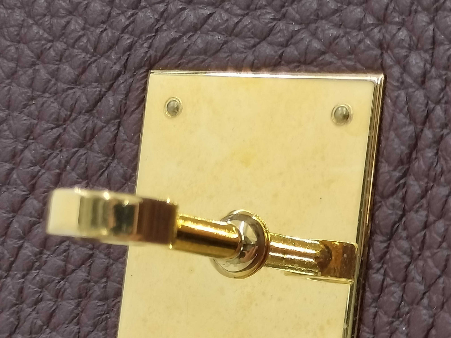 HERMES Birkin 35 Togo Brown with Gold Hardware, H Handbag