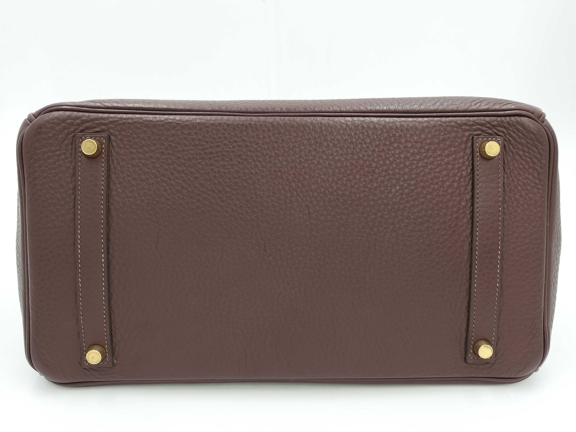 HERMES Birkin 35 Togo Brown with Gold Hardware, H Handbag