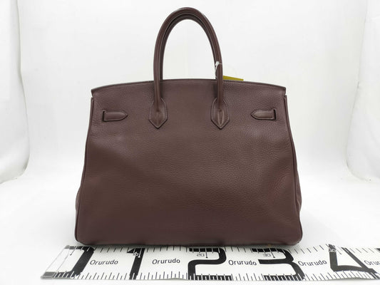 HERMES Birkin 35 Togo Brown with Gold Hardware, H Handbag