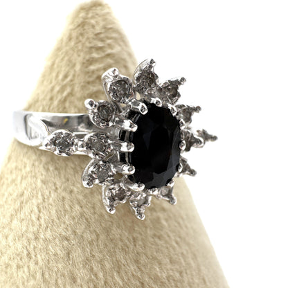 Colored Stone D0.14ct K9 2.8g Ring 