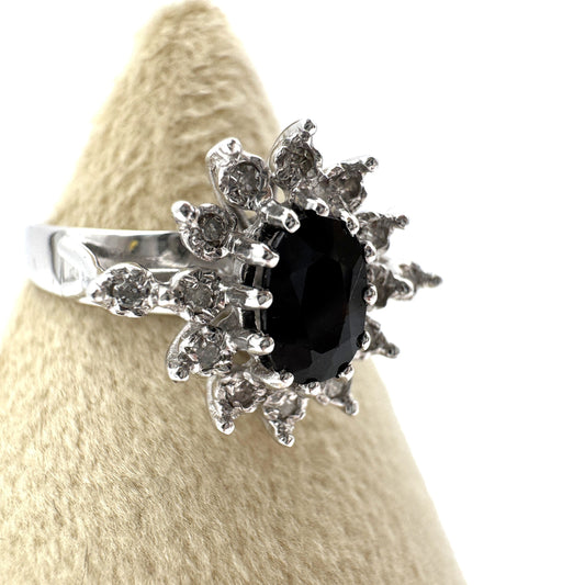 Colored Stone D0.14ct K9 2.8g Ring 
