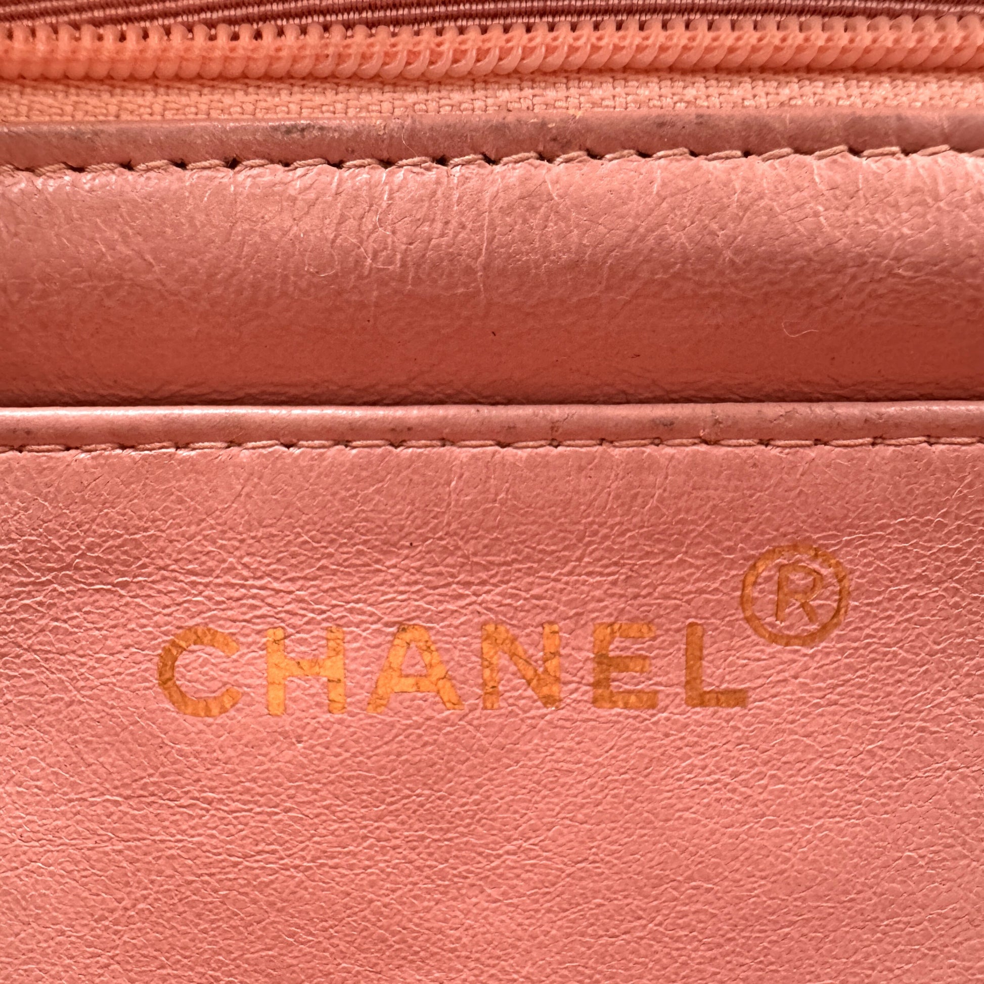 CHANEL Diana Matelasse 25 Chain Caviar Skin Pink Shoulder Bag