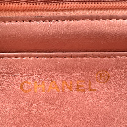 CHANEL Diana Matelasse 25 Chain Caviar Skin Pink Shoulder Bag