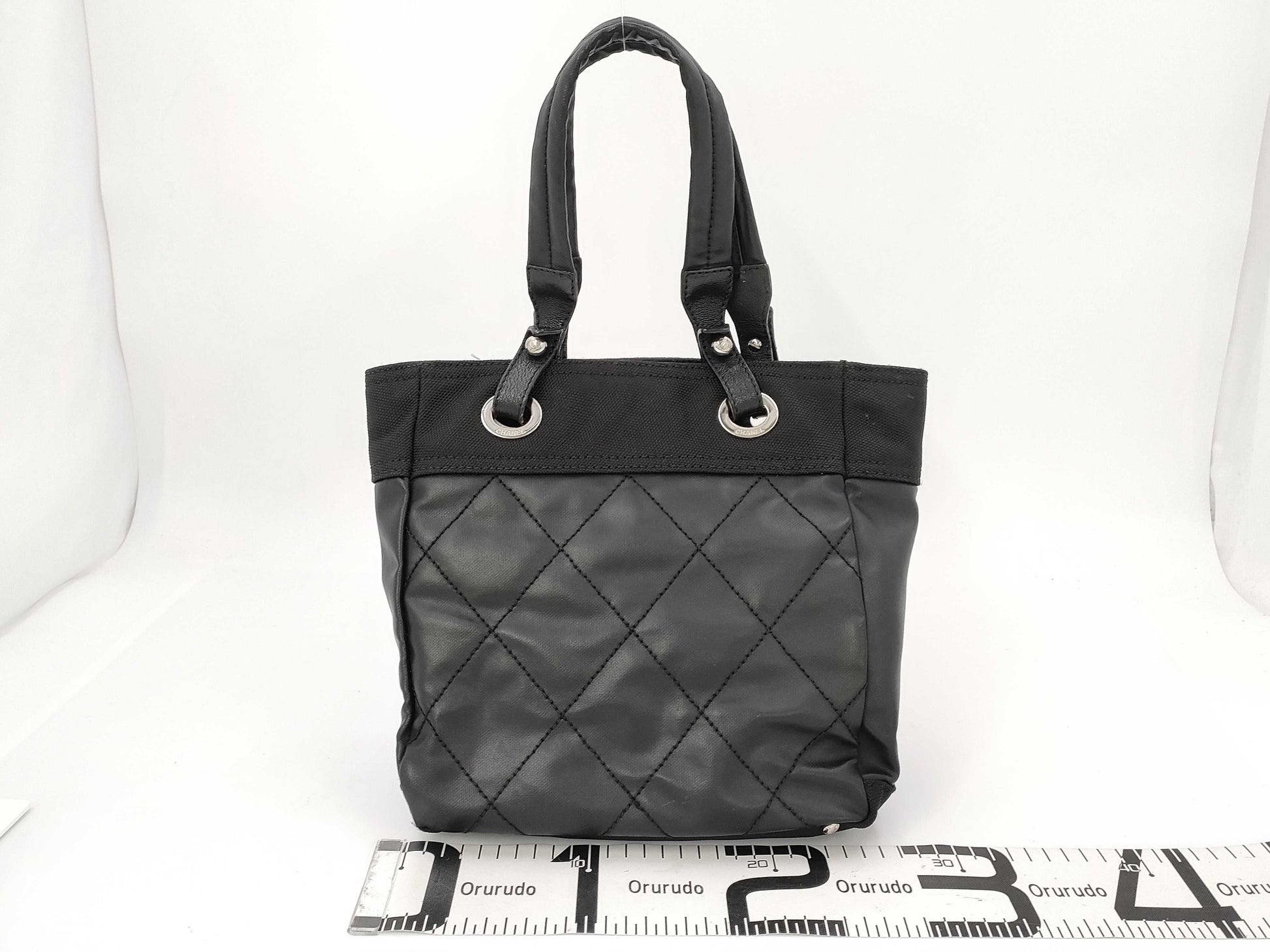 CHANEL Paris Biarritz PM Tote Bag, Black