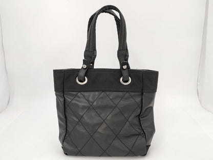 CHANEL Paris Biarritz PM Tote Bag, Black