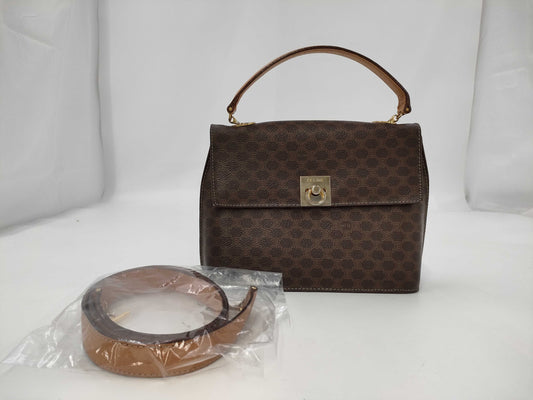 CELINE Macadam 2-Way Handbag/Shoulder Bag
