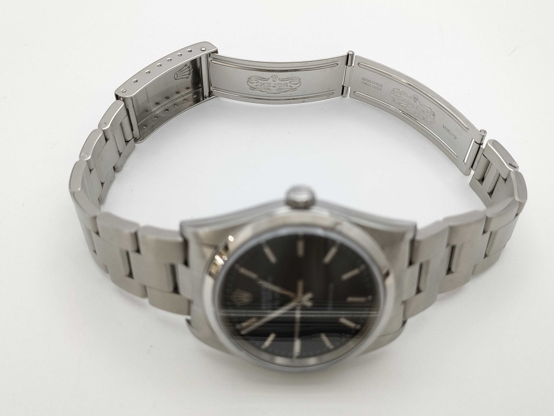 ROLEX 14000M D186258 Black Dial Boys' Watch