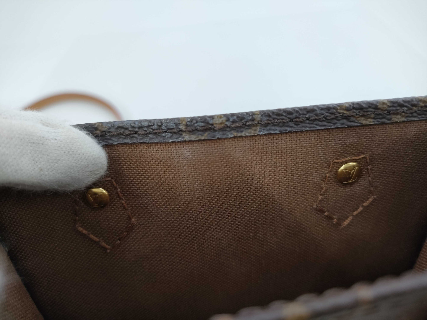 LOUIS VUITTON Monogram Petite Sac Plat M69442 / CA3210 Handbag