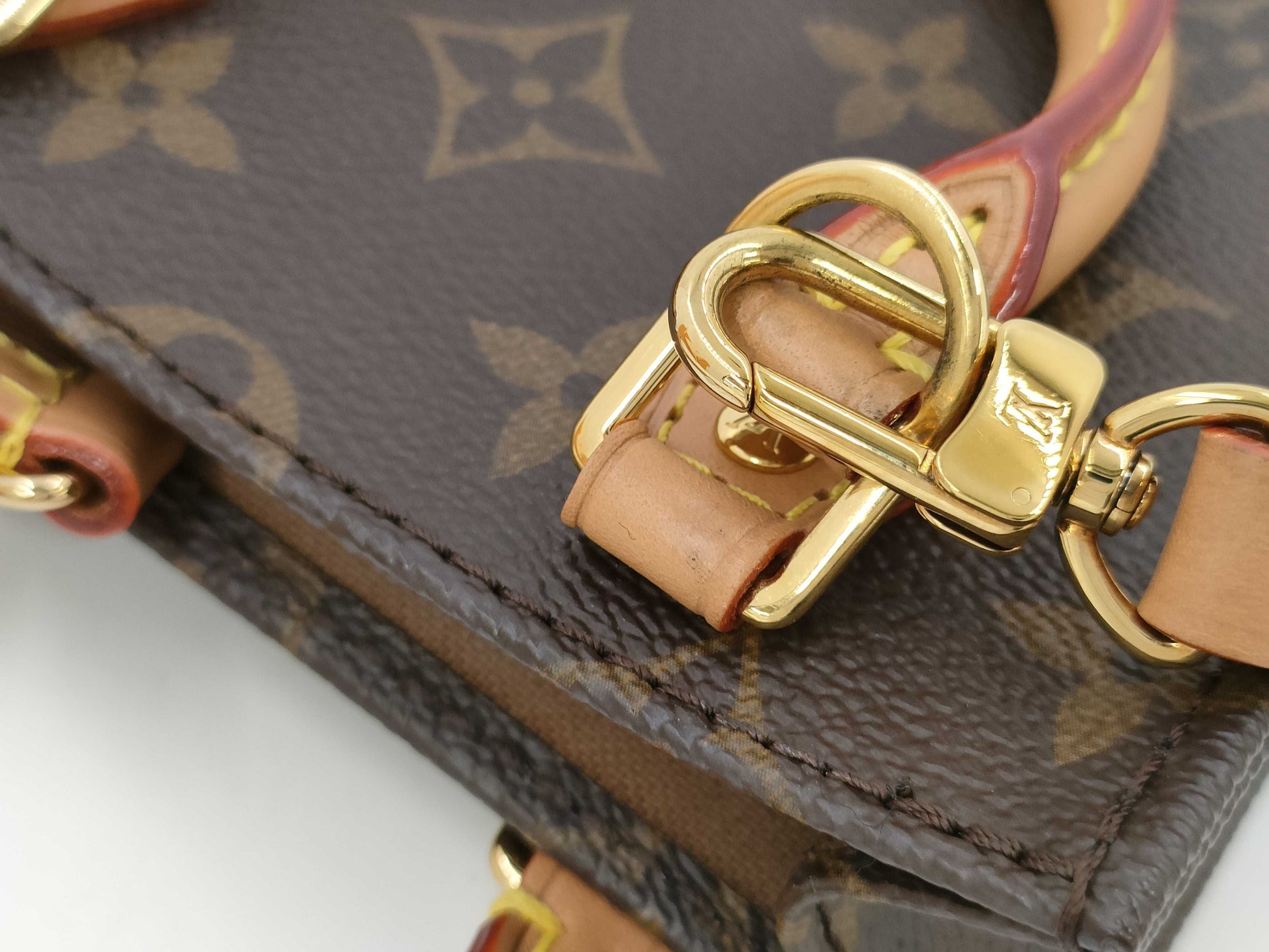 LOUIS VUITTON Monogram Petite Sac Plat M69442 / CA3210 Handbag