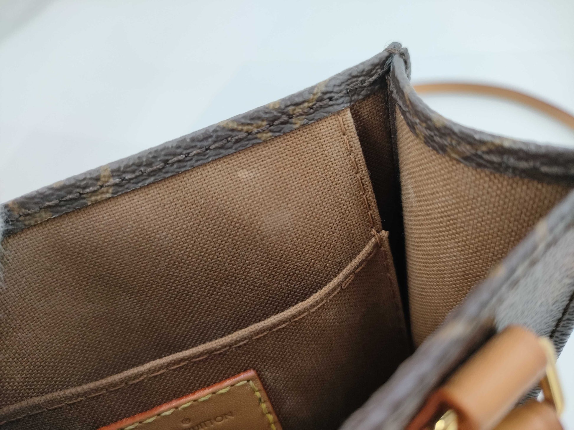LOUIS VUITTON Monogram Petite Sac Plat M69442 / CA3210 Handbag