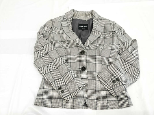GIORGIO ARMANI Check Jacket with Hanger, Size 38