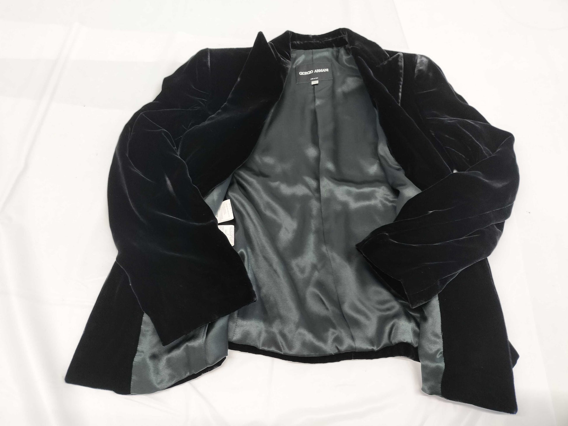 GIORGIO ARMANI Velour Jacket with Hanger, Size 38