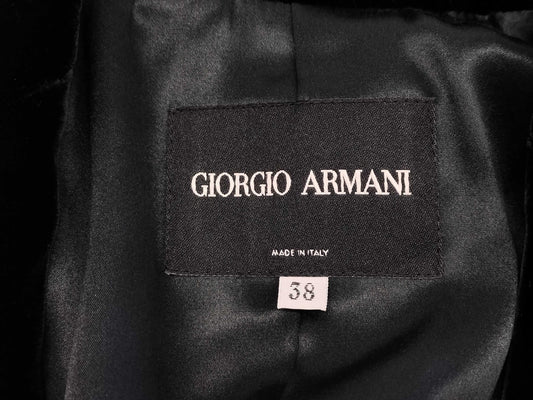 GIORGIO ARMANI Velour Jacket with Hanger, Size 38