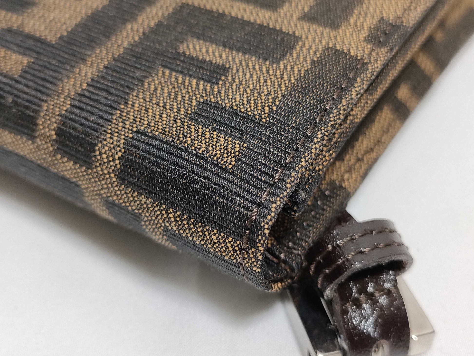 FENDI Zucca Mamma Bucket Shoulder Bag