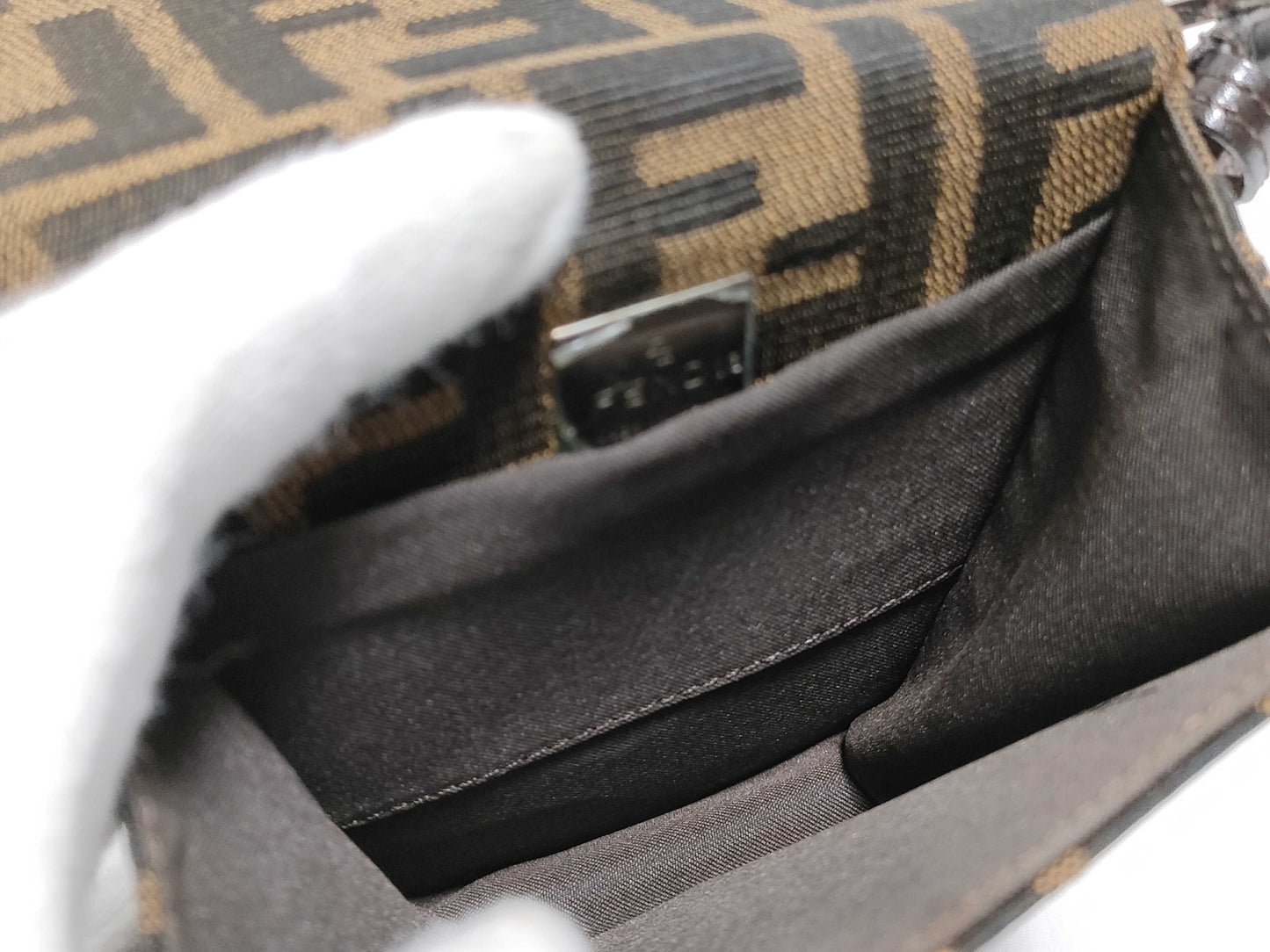 FENDI Zucca Mamma Bucket Shoulder Bag