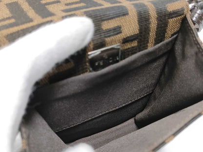 FENDI Zucca Mamma Bucket Shoulder Bag
