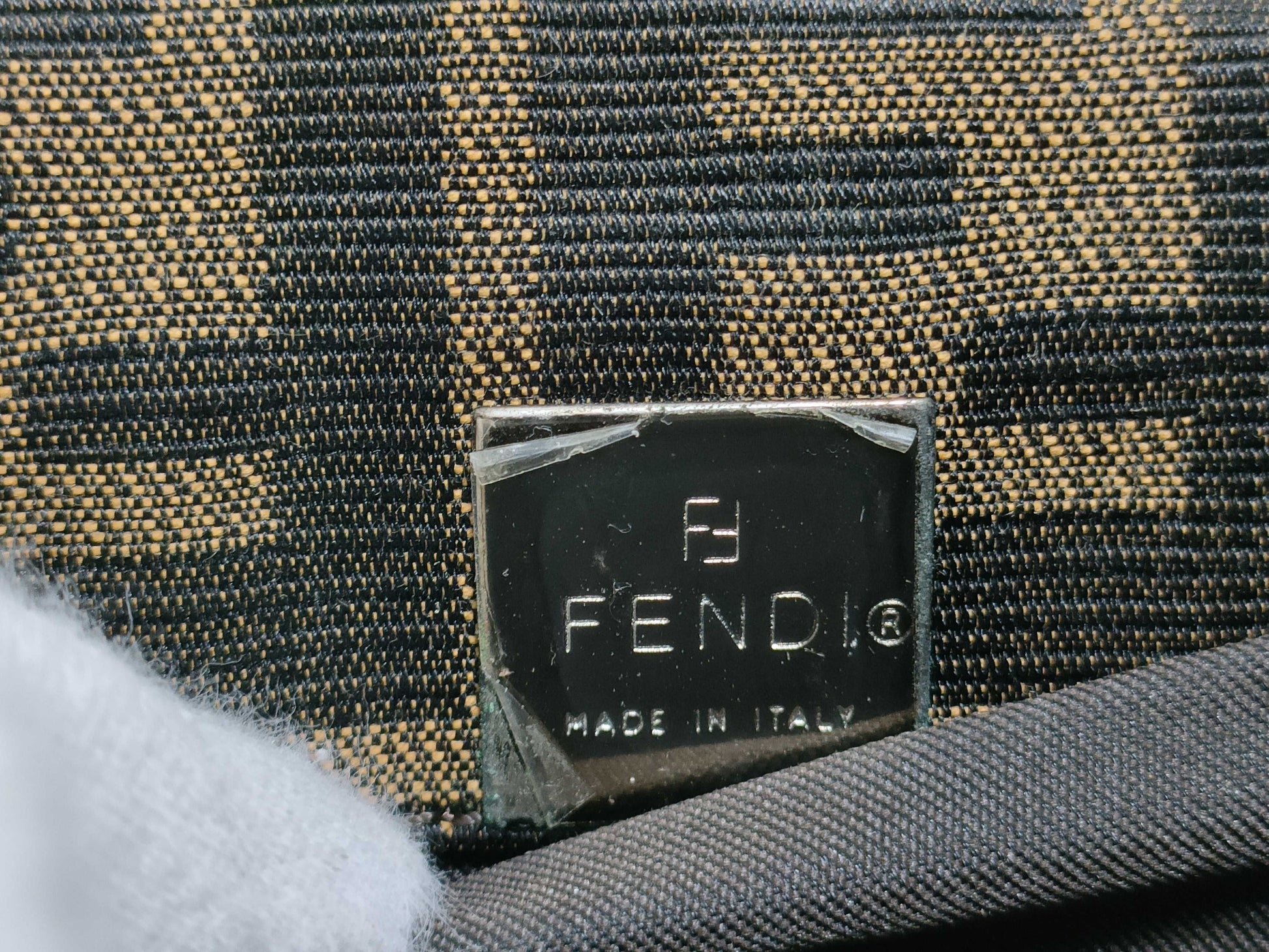 FENDI Zucca Mamma Bucket Shoulder Bag