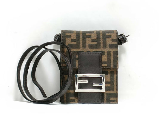 FENDI Zucca Mamma Bucket Shoulder Bag