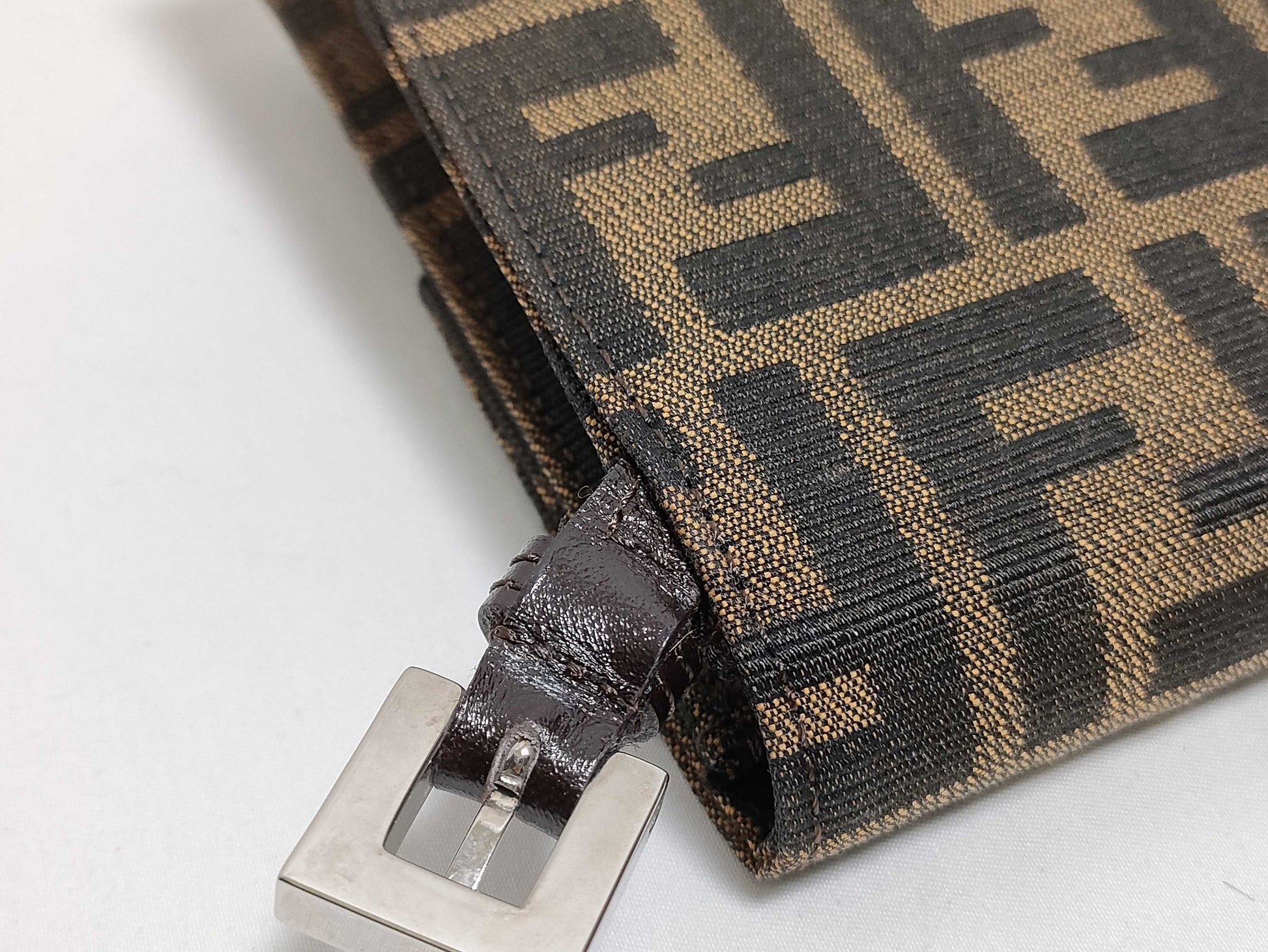 FENDI Zucca Mamma Bucket Shoulder Bag