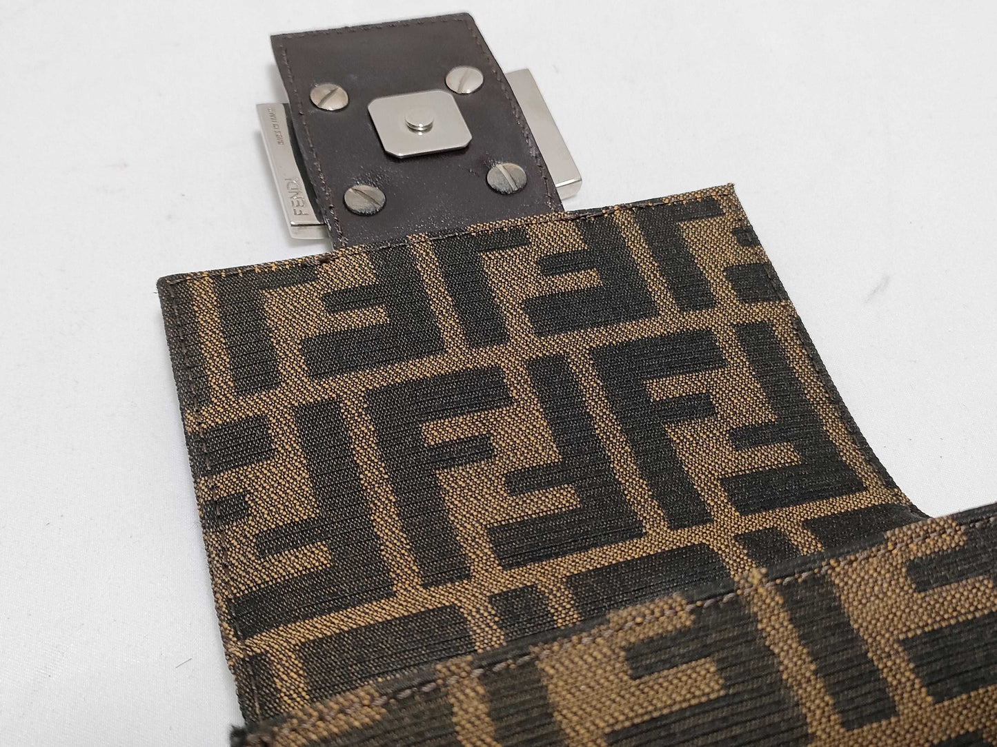 FENDI Zucca Mamma Bucket Shoulder Bag