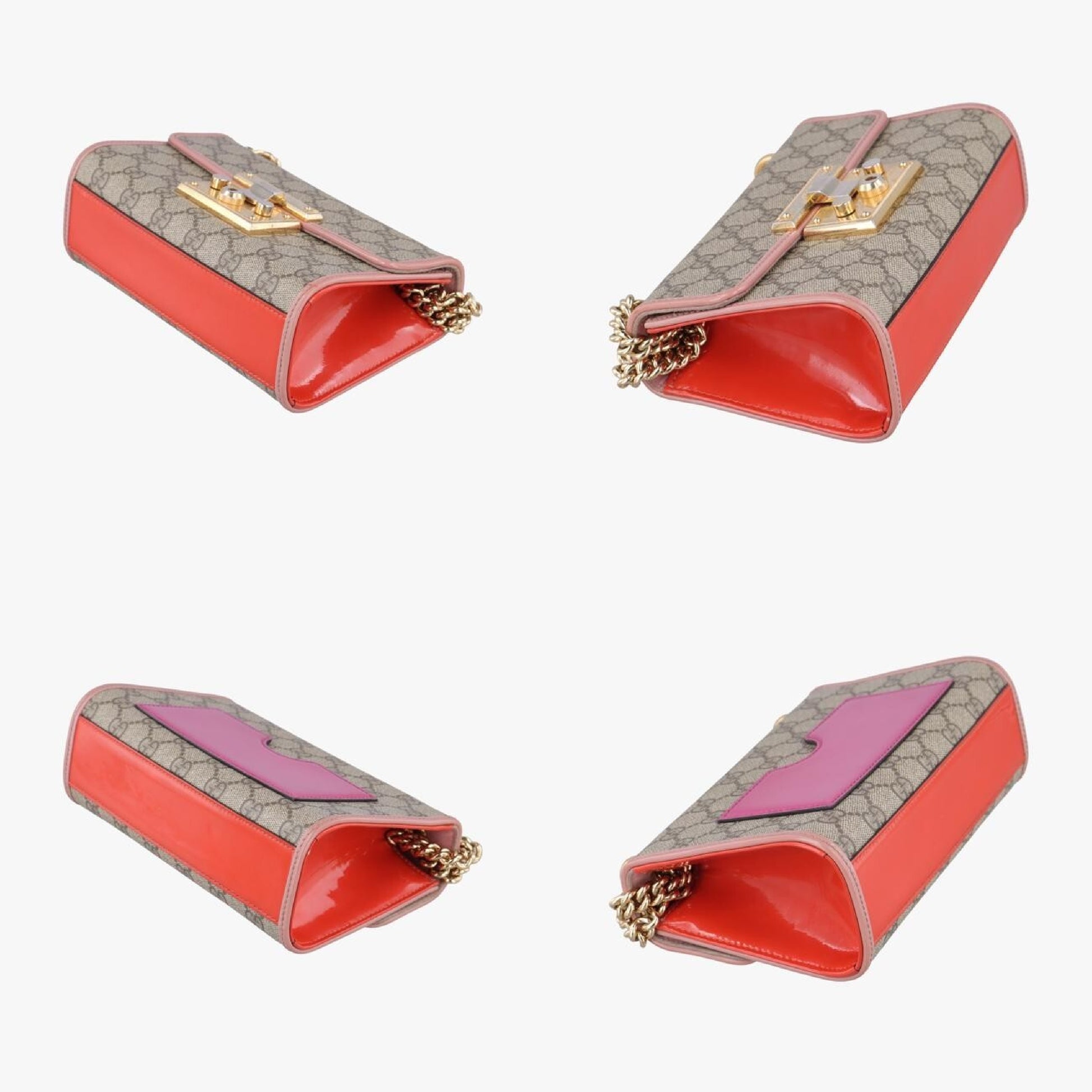 GUCCI Padlock Multicolor PVC Coated Canvas Shoulder Bag 409487I019250493