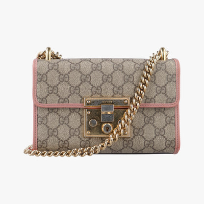 GUCCI Padlock Multicolor PVC Coated Canvas Shoulder Bag 409487I019250493