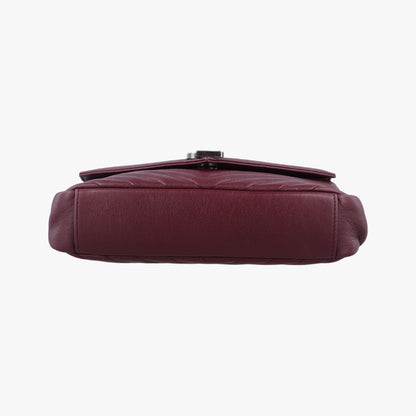 Yves Saint Laurent College Wine Red Leather Shoulder Bag 428056DMR428056.0916