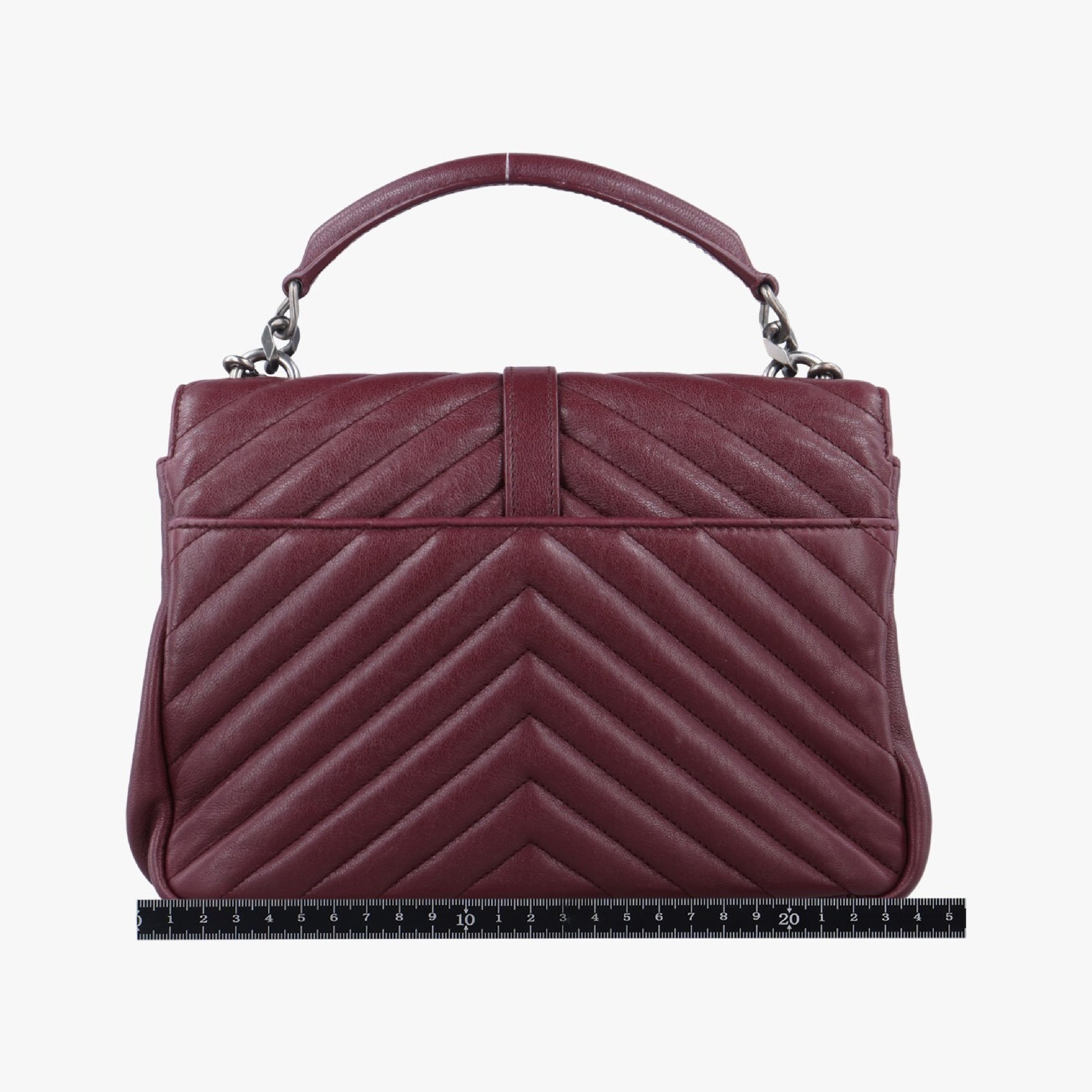 Yves Saint Laurent College Wine Red Leather Shoulder Bag 428056DMR428056.0916