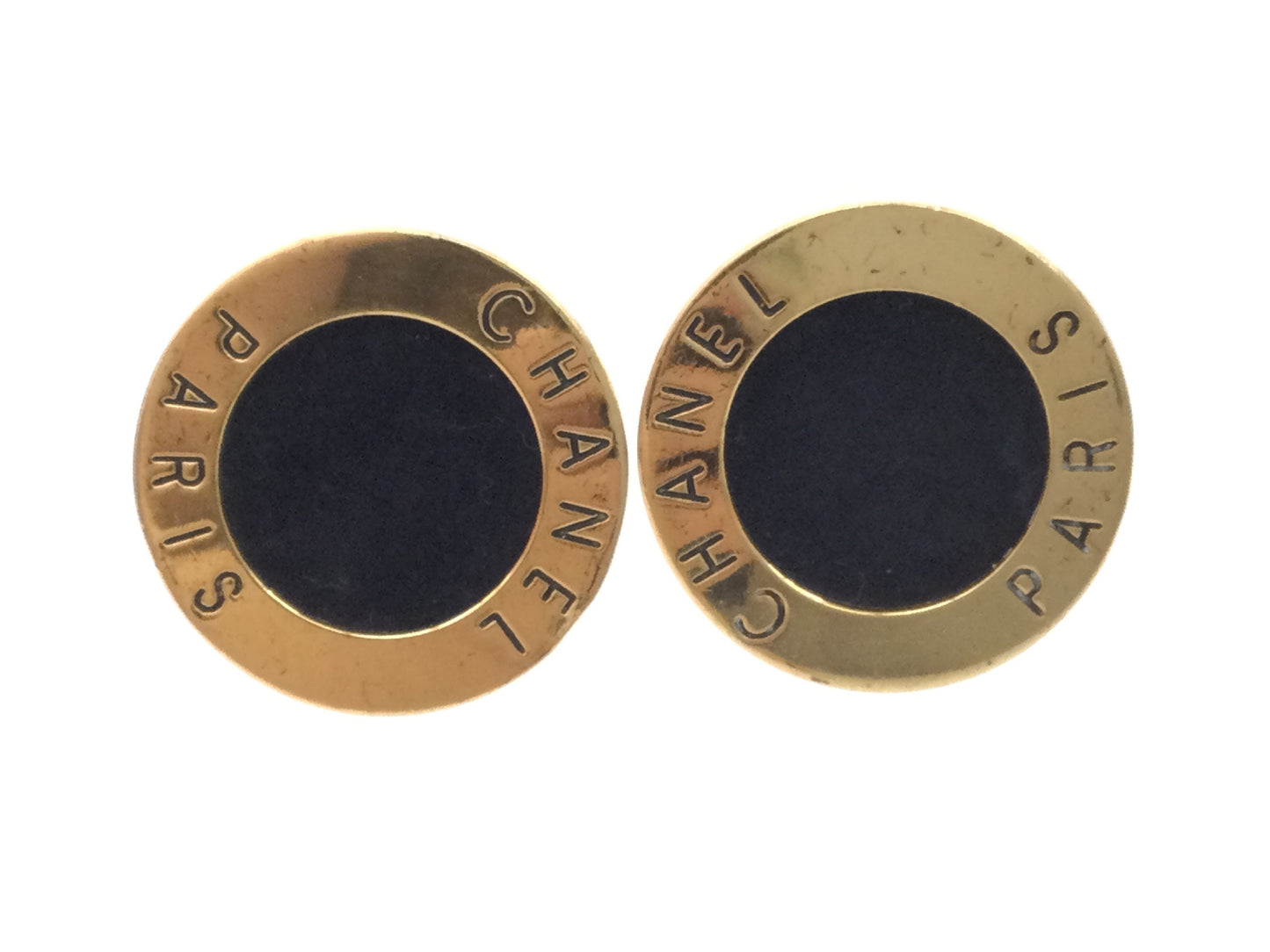 CHANEL Vintage Classic Big Circle Earrings 2 9 Earrings