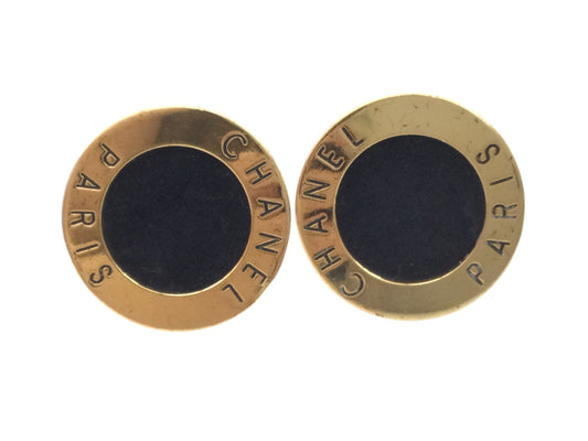 CHANEL Vintage Classic Big Circle Earrings 2 9 Earrings