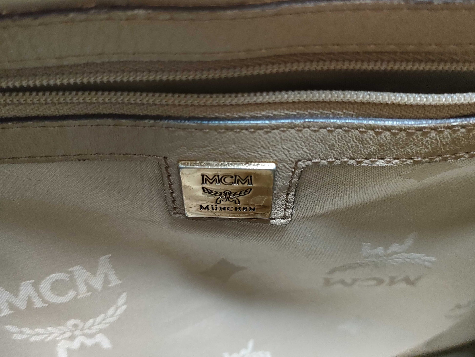 MCM MCM Backpack Logogram Studs Backpack