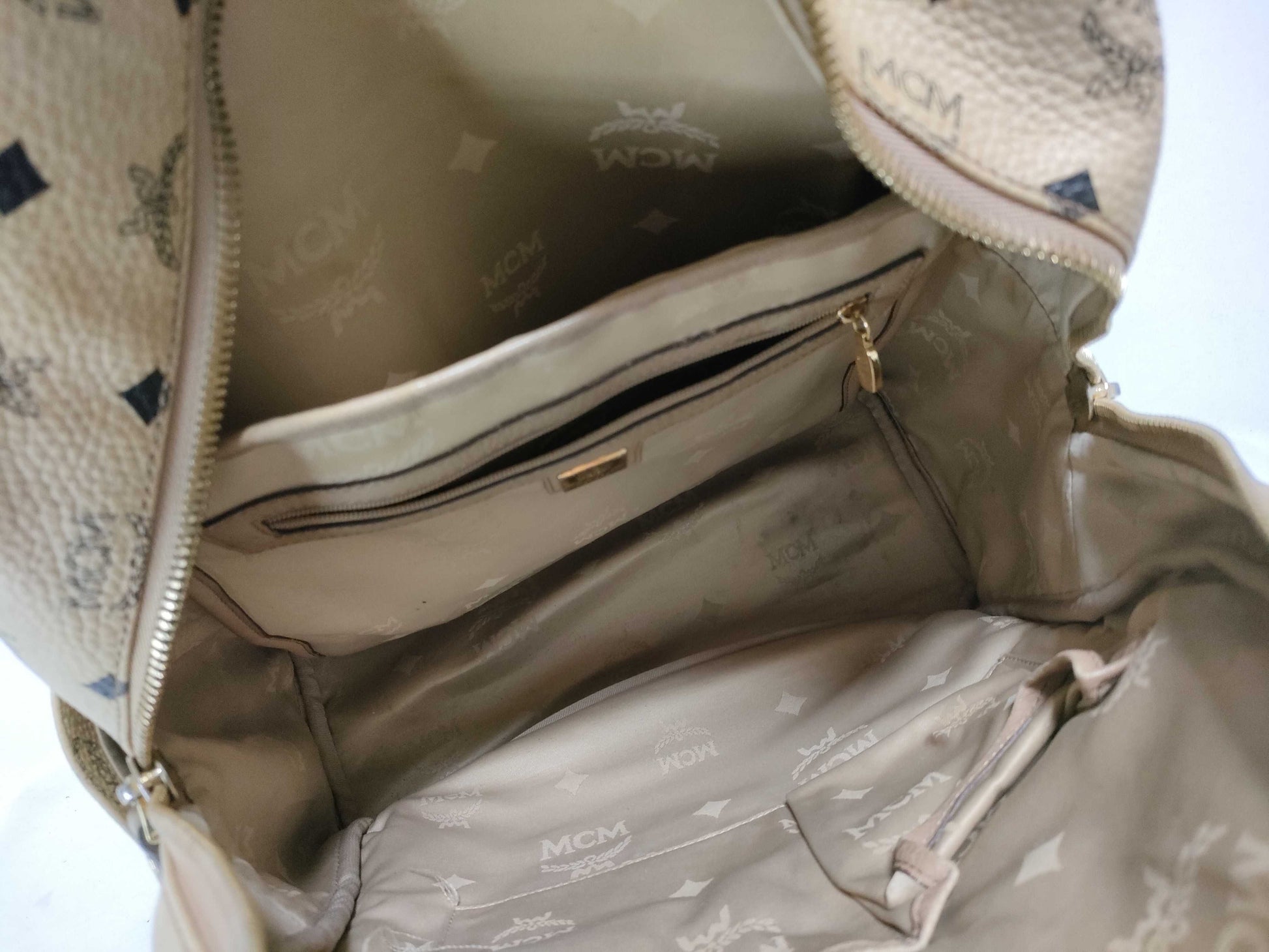 MCM MCM Backpack Logogram Studs Backpack