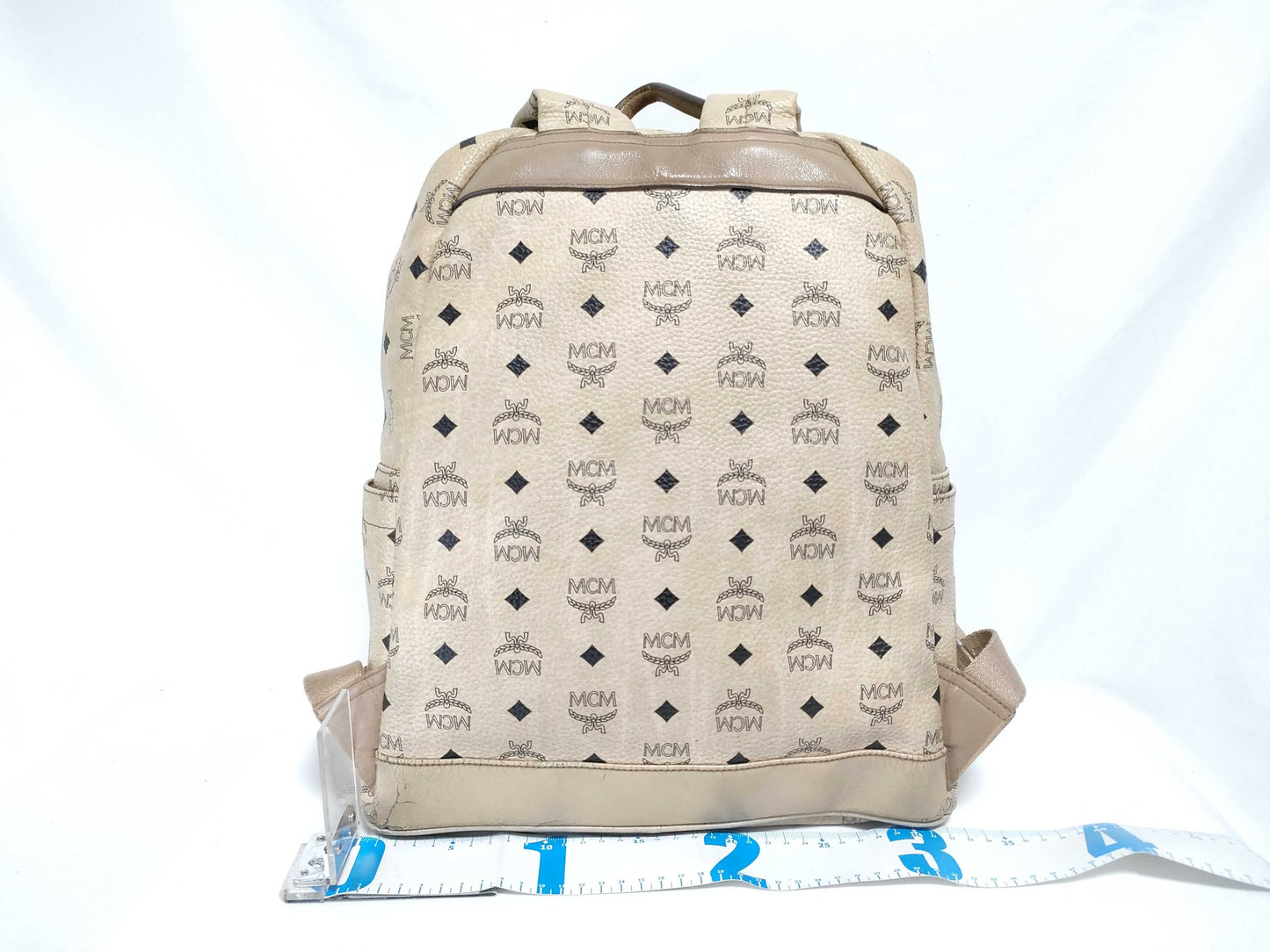 MCM MCM Backpack Logogram Studs Backpack