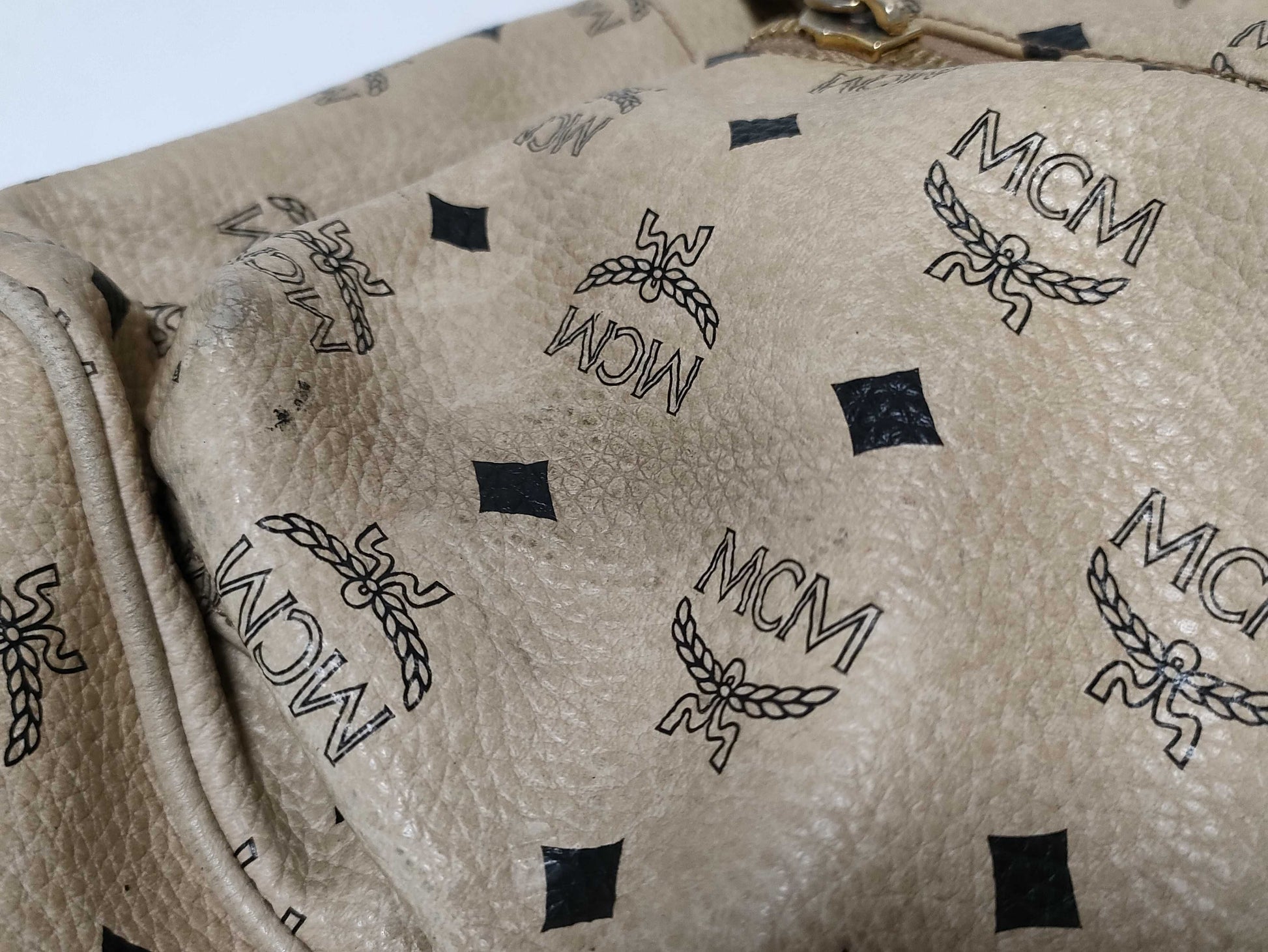 MCM MCM Backpack Logogram Studs Backpack
