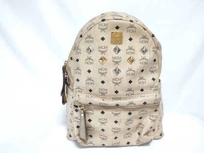 MCM MCM Backpack Logogram Studs Backpack