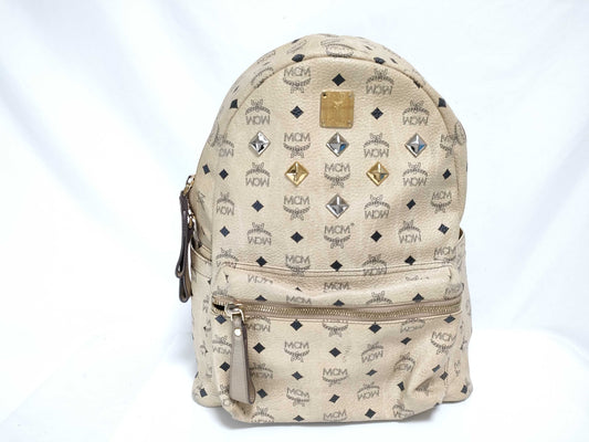 MCM MCM Backpack Logogram Studs Backpack