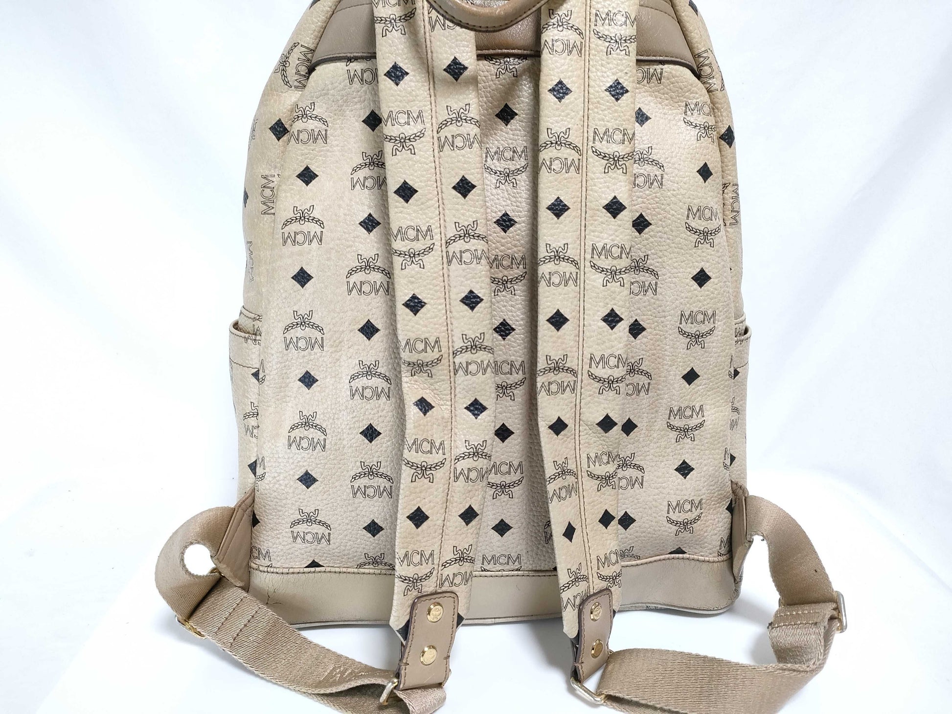 MCM MCM Backpack Logogram Studs Backpack