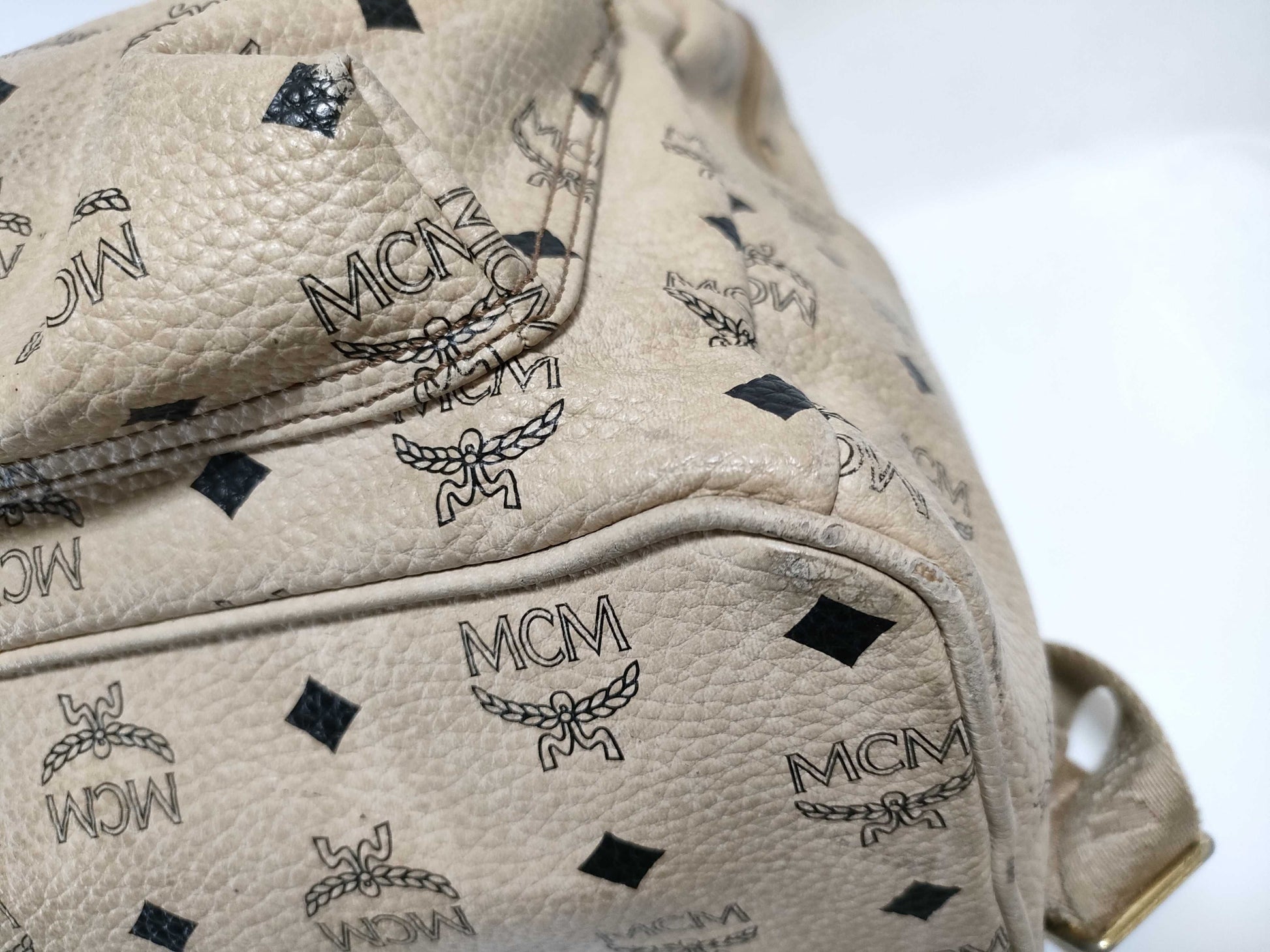MCM MCM Backpack Logogram Studs Backpack