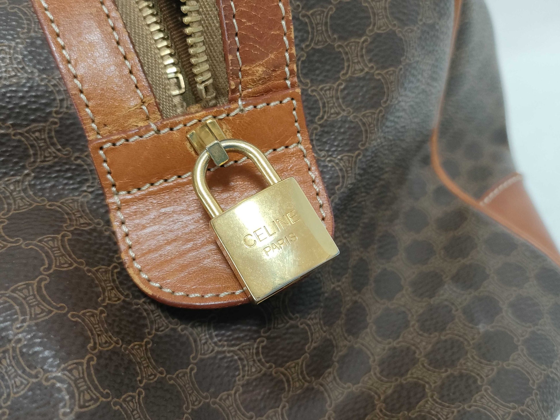 CELINE Macadam Mini Boston Bag