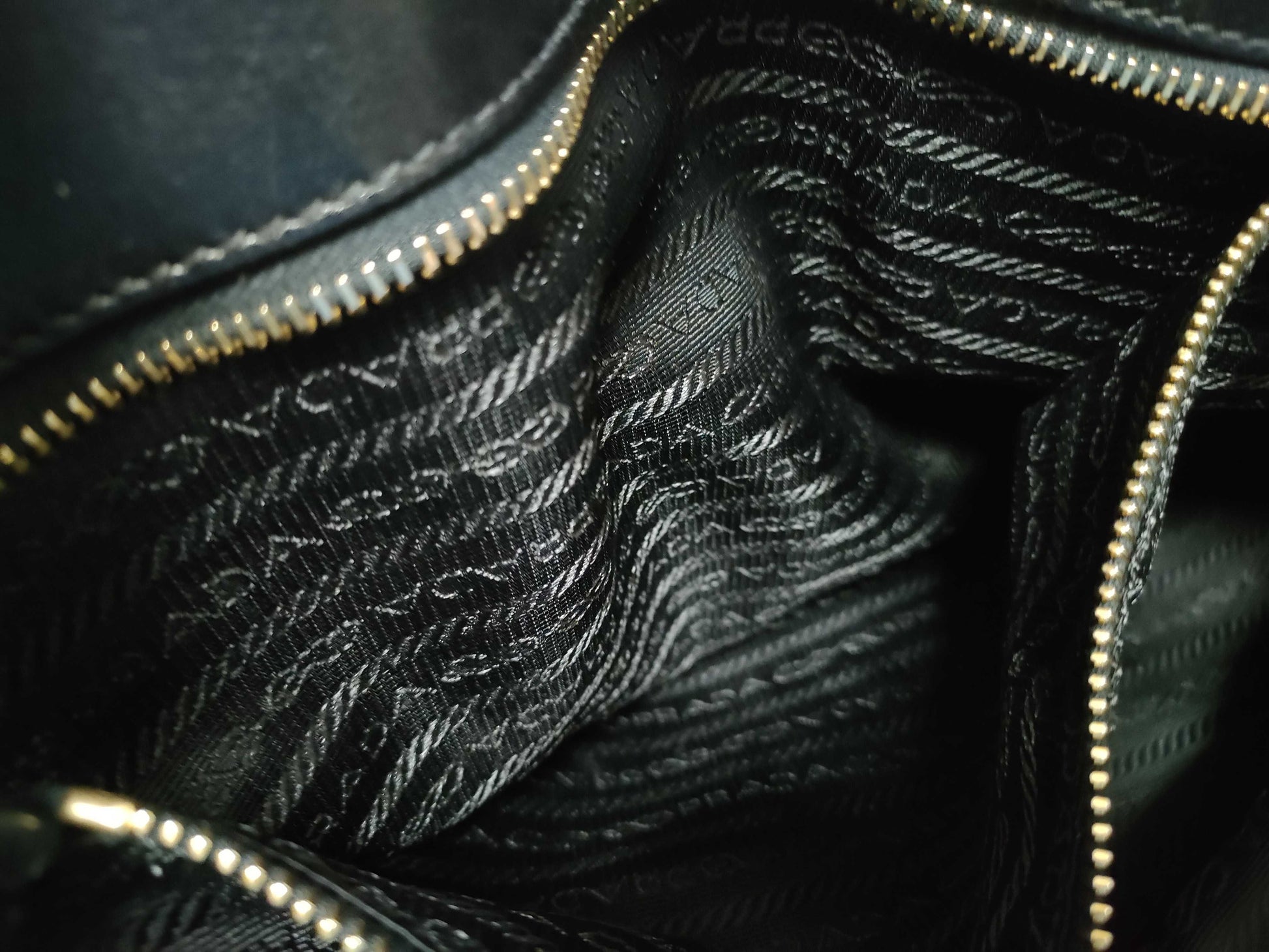 PRADA PRADA Gathered Leather Hand Tote Bag