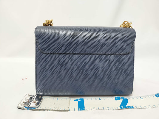 LOUIS VUITTON M53090 LOUIS VUITTON Epi Twist MM M53090 AR0220 Navy Mirrored RFID Enabled Shoulder Bag
