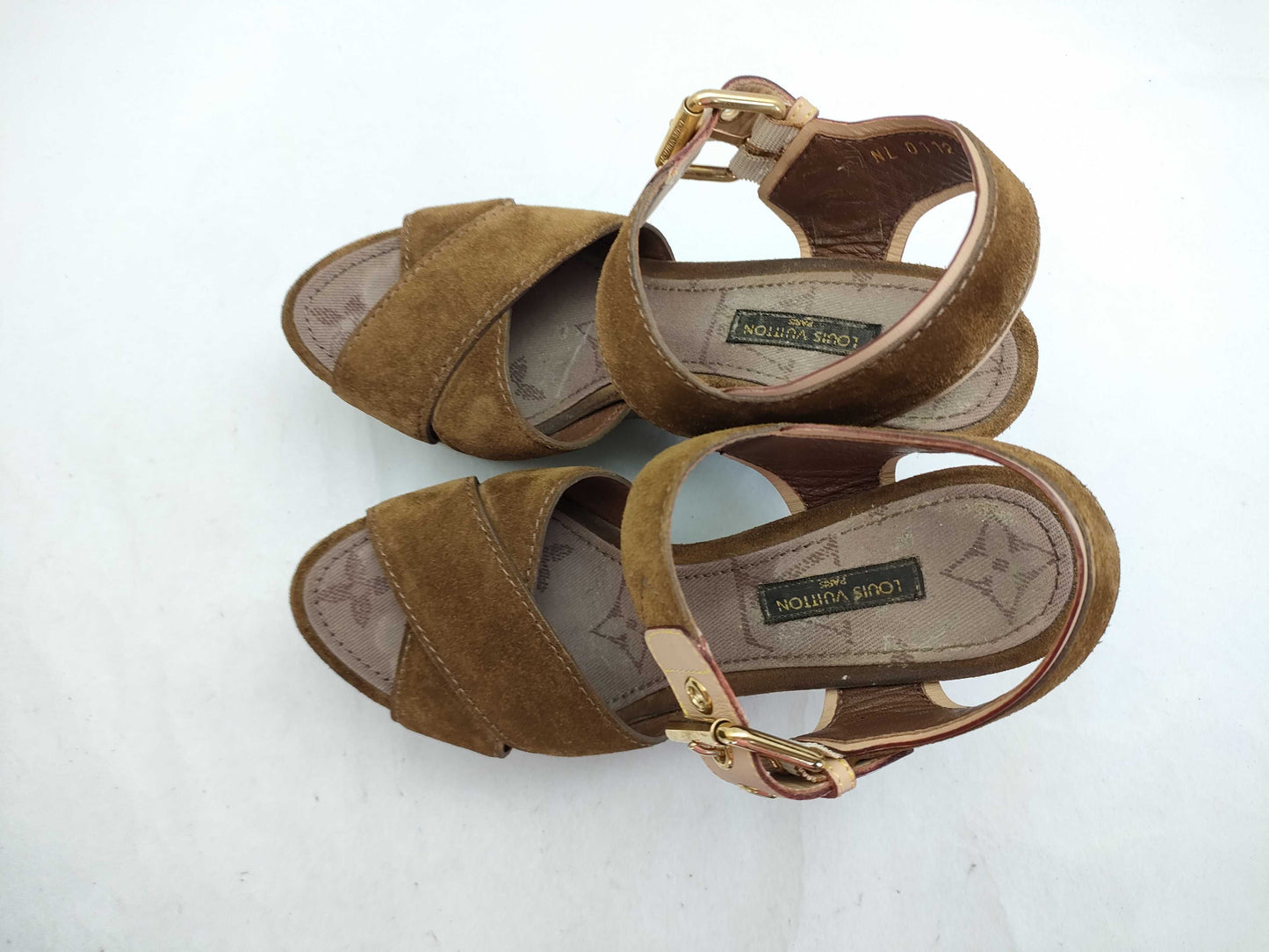 LOUIS VUITTON LOUIS VUITTON Sunlight Wedge Sandals Size 34