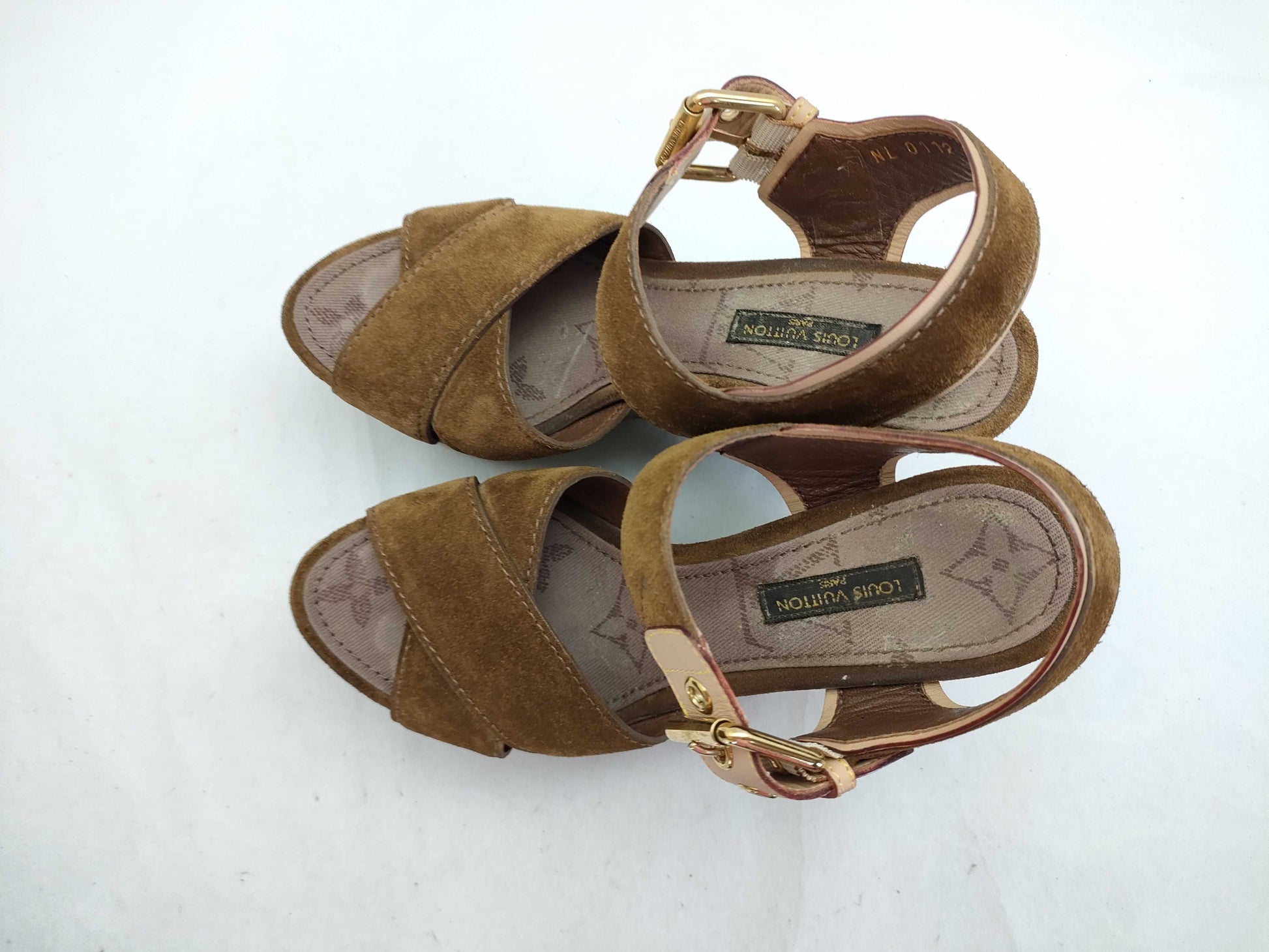 LOUIS VUITTON LOUIS VUITTON Sunlight Wedge Sandals Size 34