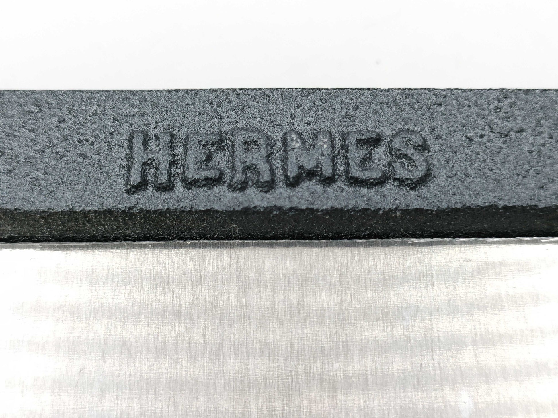 HERMES HERMES VIP Special Order Plate Nameplate Sign Metal Silver Other Ceramic