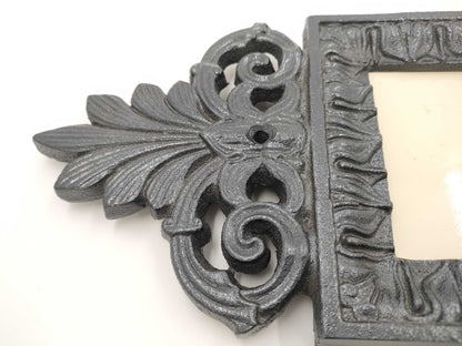 HERMES HERMES VIP Special Order Plate Nameplate Sign Metal Silver Other Ceramic