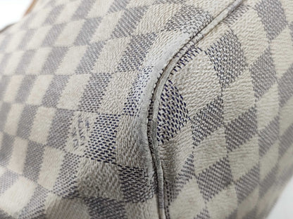 LOUIS VUITTON N 41361 Damier Azur LOUIS VUITTON N51107 Azur Neverfull MM Tote Bag