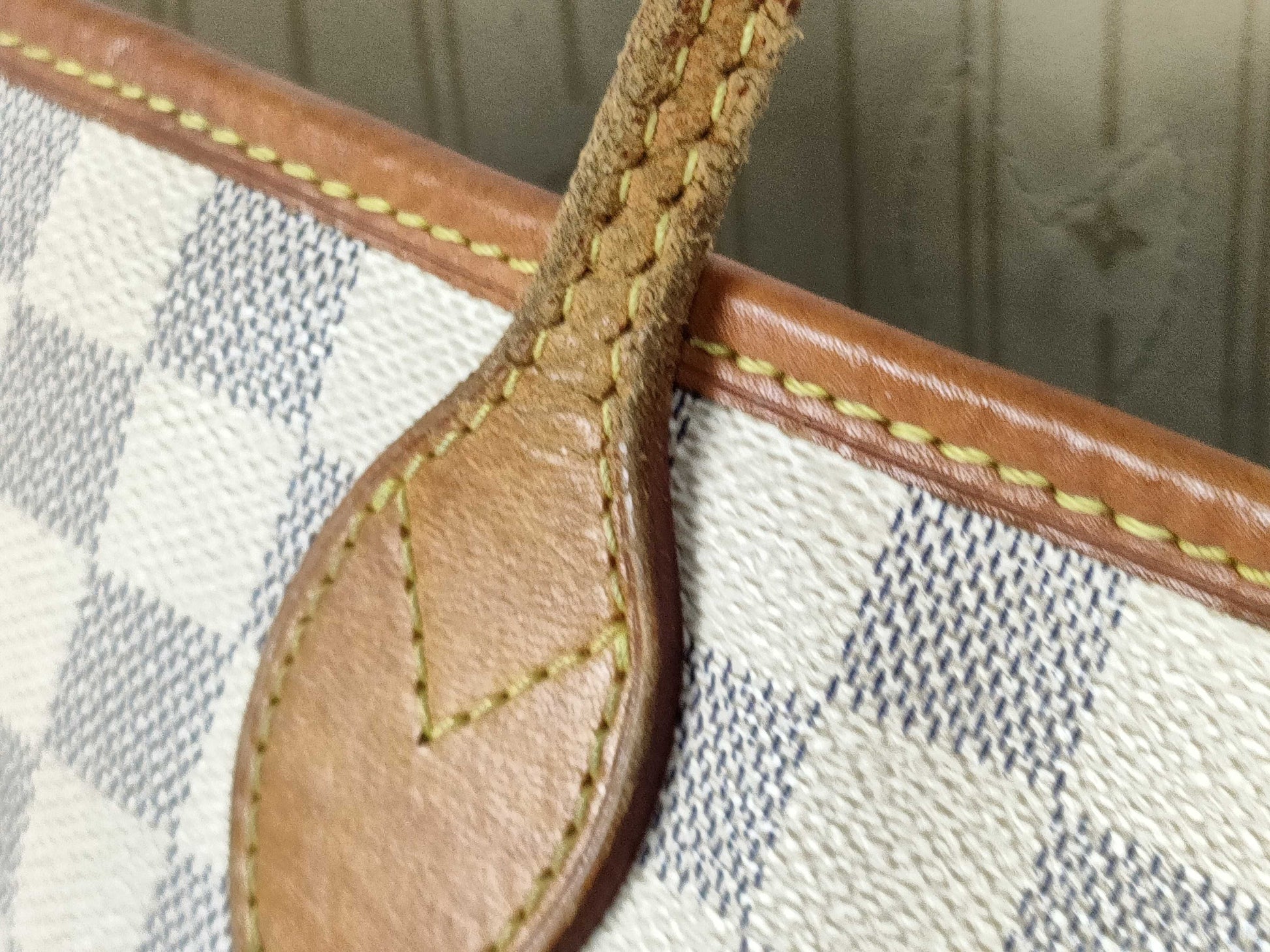 LOUIS VUITTON N 41361 Damier Azur LOUIS VUITTON N51107 Azur Neverfull MM Tote Bag
