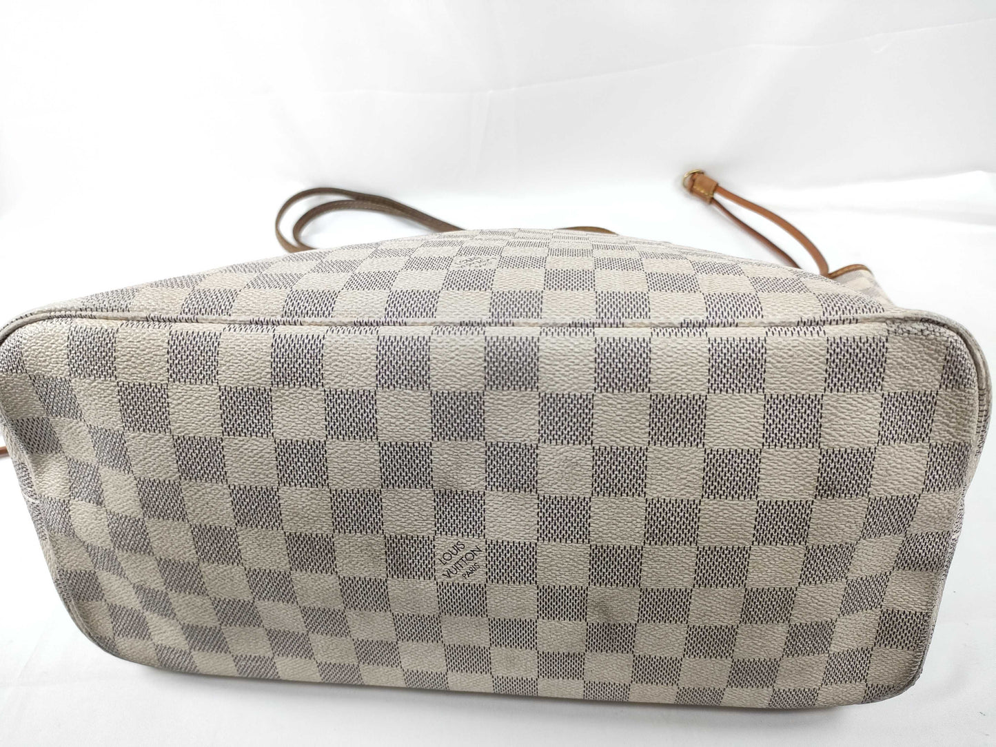 LOUIS VUITTON N 41361 Damier Azur LOUIS VUITTON N51107 Azur Neverfull MM Tote Bag