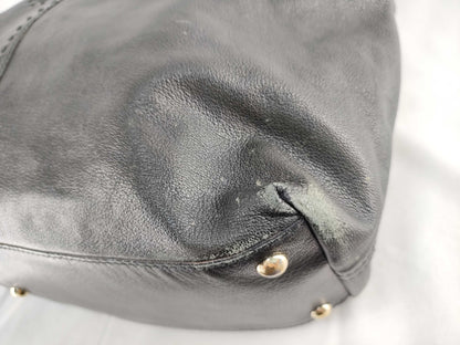 SAINT LAURENT Drawstring Leather Handbag