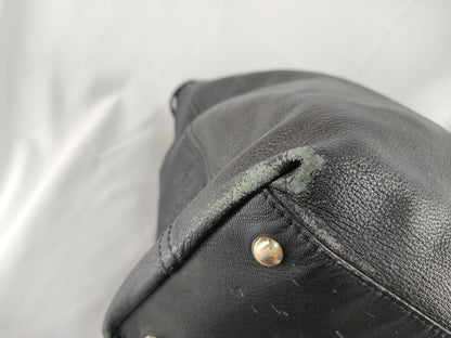 SAINT LAURENT Drawstring Leather Handbag